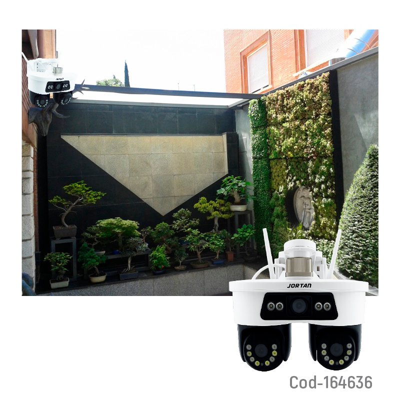 Camara de vigilancia ip de 3 camaras y 20 led marca jortan, dual band 2.4 y 5 g compatible con app yoose. mayorista — imagen 3