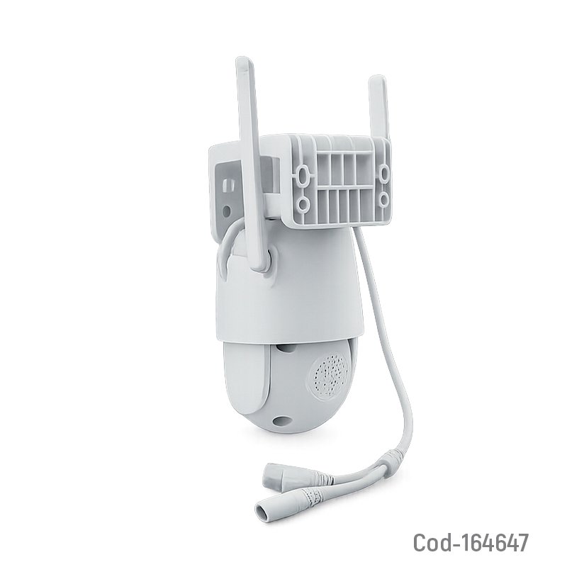 Camara de vigilancia ip wifi doble camara 3 mp. marca jortan de 12 led con alarma y compatible con app yoose. mayorista — imagen 2