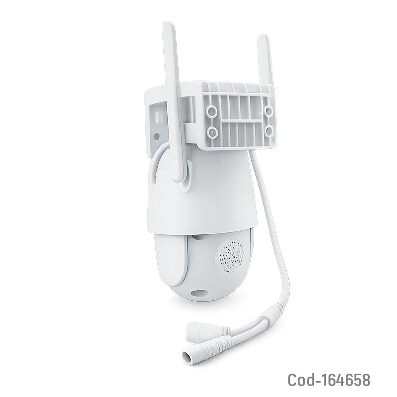 Camara de vigilancia ip wifi doble camara con zoom marca jortan de 14 led y resolucion de 3 mp. compatible con app yoose. mayorista — imagen 2