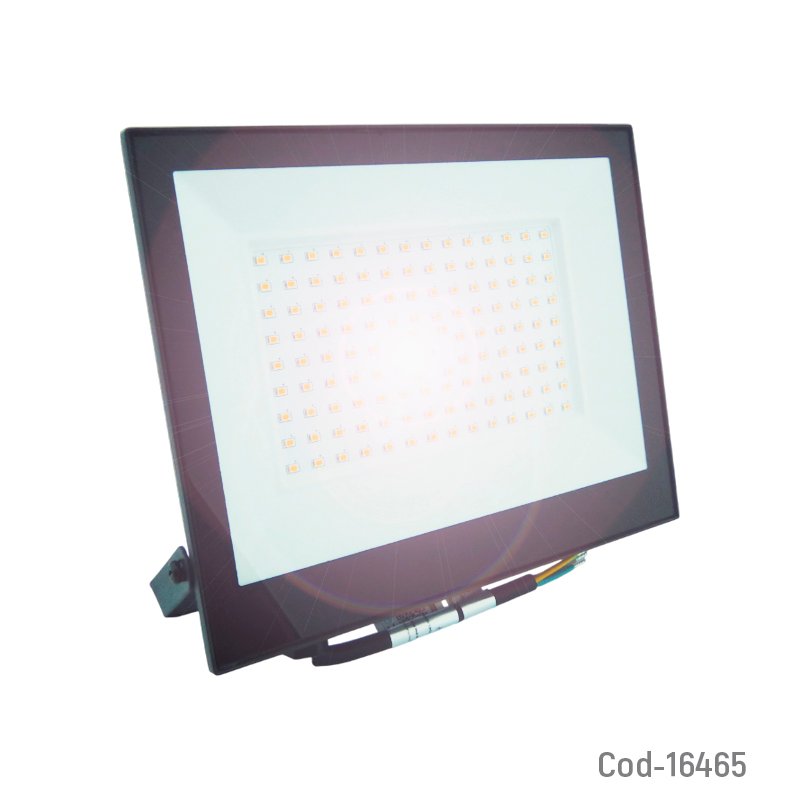 Foco halogeno led telco flat pro, 100w megabright luz fria, certificado. en caja mayorista — imagen 2