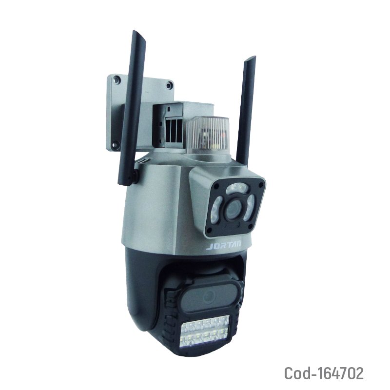 Camara De Vigilancia IP Wifi Marca JORTAN De Doble Camara Y 21 LED, Conexion LAN Y Alarma. Resolucion De 3 Mp, Compatible Con La APP YOOSE. 22 cm x 14.5 cm x 15 cm por mayor en Chile