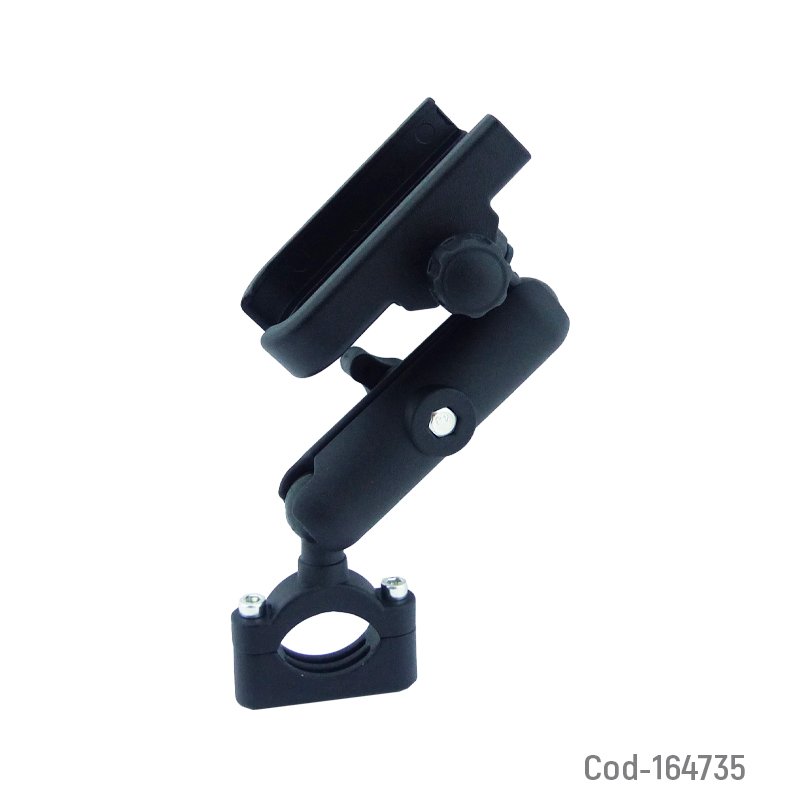 Porta smartphone para manubrio de moto o bicicleta de metal modelo b-640 con brazo articulado mayorista — imagen 2