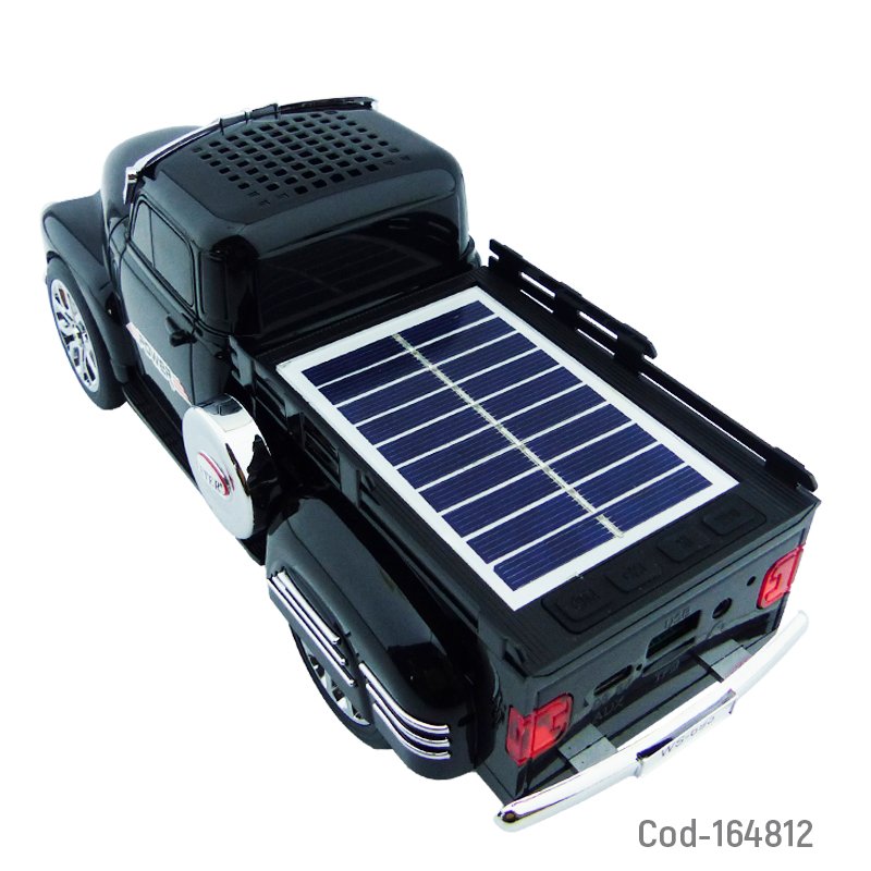 Parlante recargable modelo ws-095 camioneta solar con conexion bluetooth, usb y radio fm de 8 watt mayorista — imagen 2