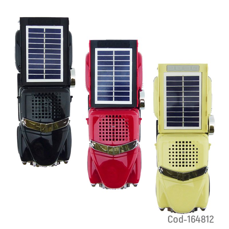 Parlante recargable modelo ws-095 camioneta solar con conexion bluetooth, usb y radio fm de 8 watt mayorista — imagen 4
