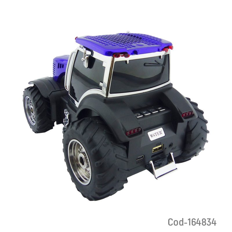 Parlante recargable modelo ws-560 tractor conexion bluetooth, usb y radio fm de 15 watt mayorista — imagen 2