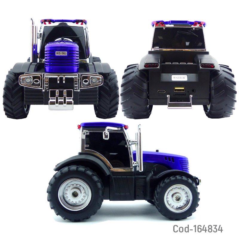 Parlante recargable modelo ws-560 tractor conexion bluetooth, usb y radio fm de 15 watt mayorista — imagen 3
