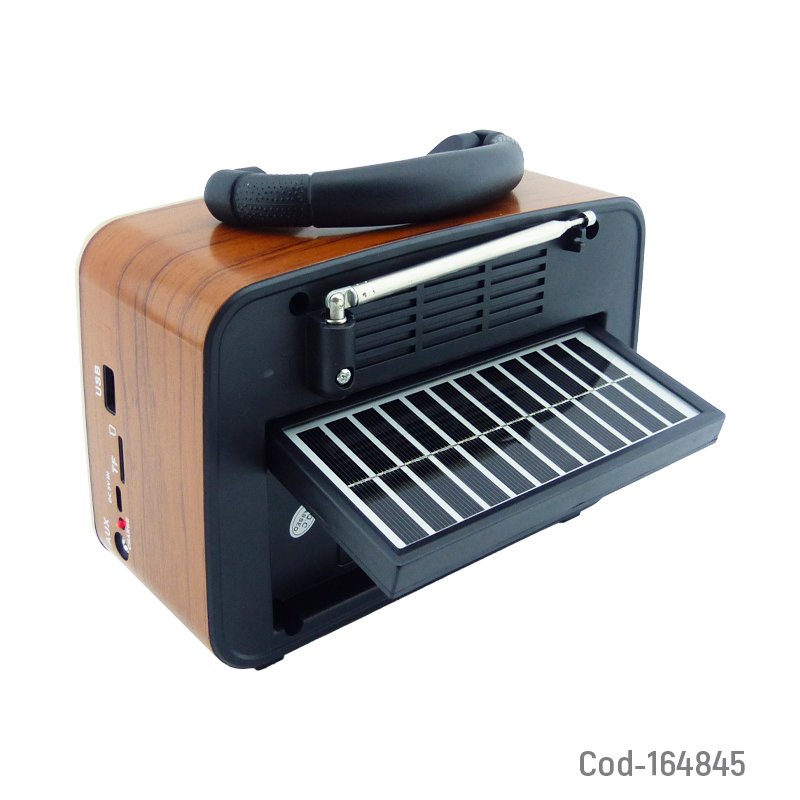 Radio multibanda solar retro marca sontfec modelo st-1085bts conexion bluetooth, fm, usb, y tf. mayorista — imagen 2