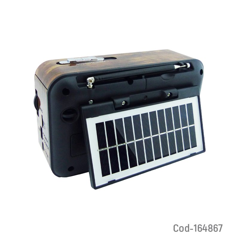 Radio multibanda solar marca golon modelo rx-1717sd bluetooth con luz rgb, usb, tf y fm recargable. mayorista — imagen 2