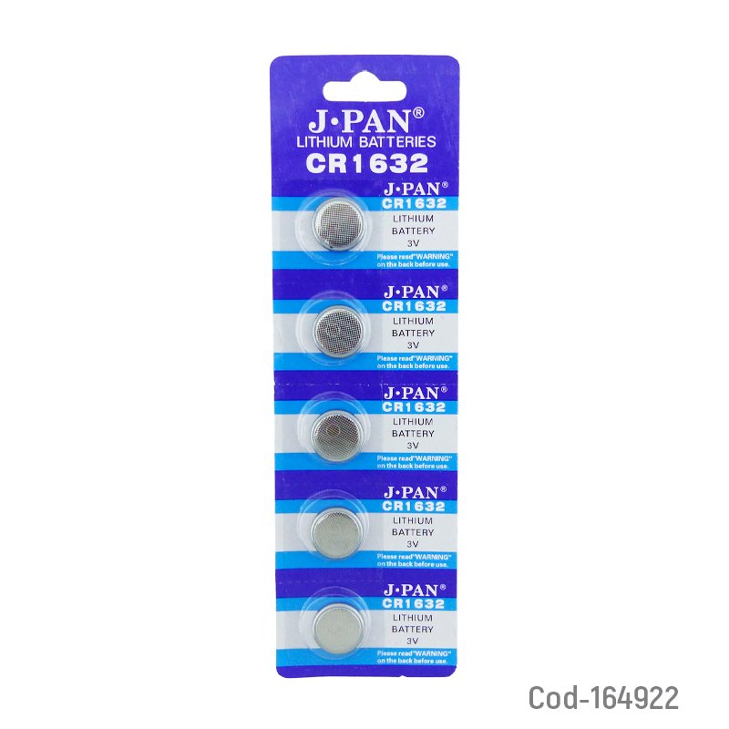 Marca j.pan modelo cr1632 set x 5 a 3 volt lithium - pack de 50 unidades mayorista — imagen 2