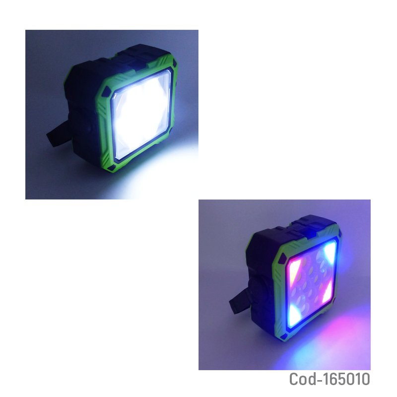 Foco solar led cob modelo hc-778 recargable con herramientas y en 2 colores. mayorista — imagen 3