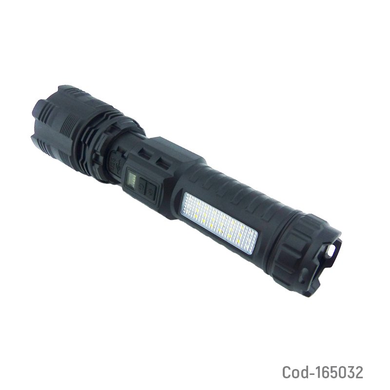 Linterna led laser con baliza, zoom. modelo wj-8122 recargable. mayorista — imagen 2