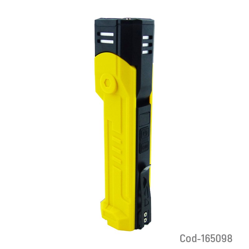 Linterna led modelo m02 de trabajo con 2 led mas 1 led cob, iman y articulacion de 90 grados recargable mayorista — imagen 2
