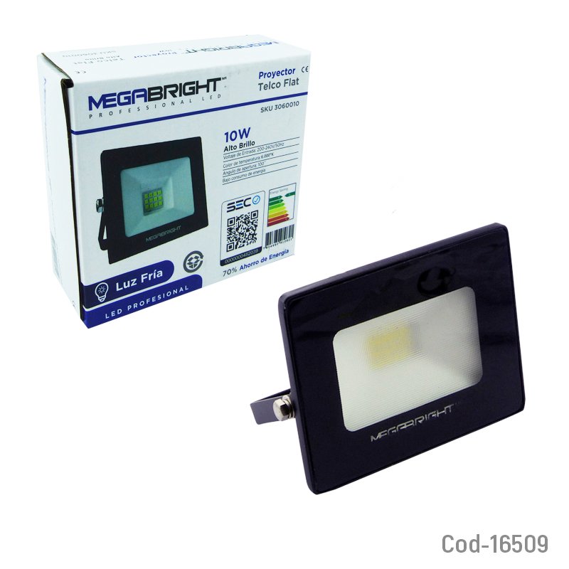 Foco halogeno led 10 w megabright, luz fria, certificado mayorista — imagen 4