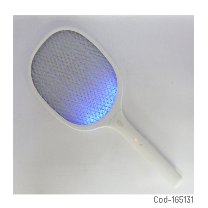 Mata moscas recargable tipo raqueta modelo d028 con luz ultra violeta y base. mayorista — imagen 2