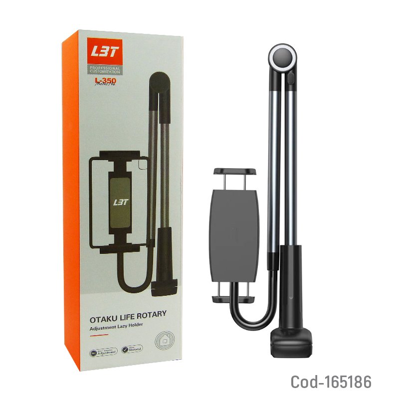 Soporte para tablet de 1 mts en aluminio con brazo flexible, ajustable y gancho mayorista — imagen 3
