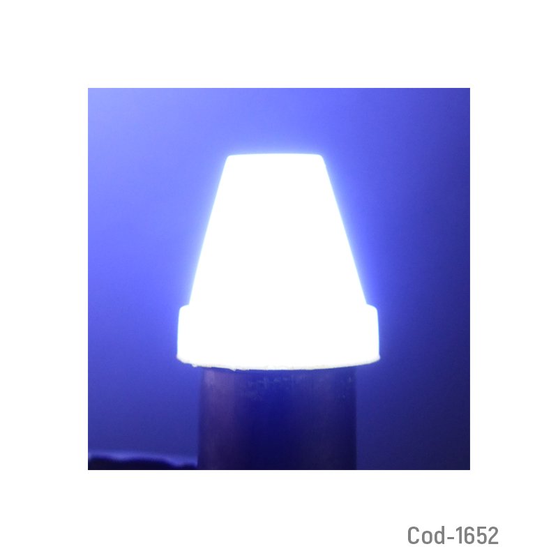 Led blanca de 5 watt, base de metal. marca dezzer. set x 2. - pack de 20 unidades mayorista — imagen 2