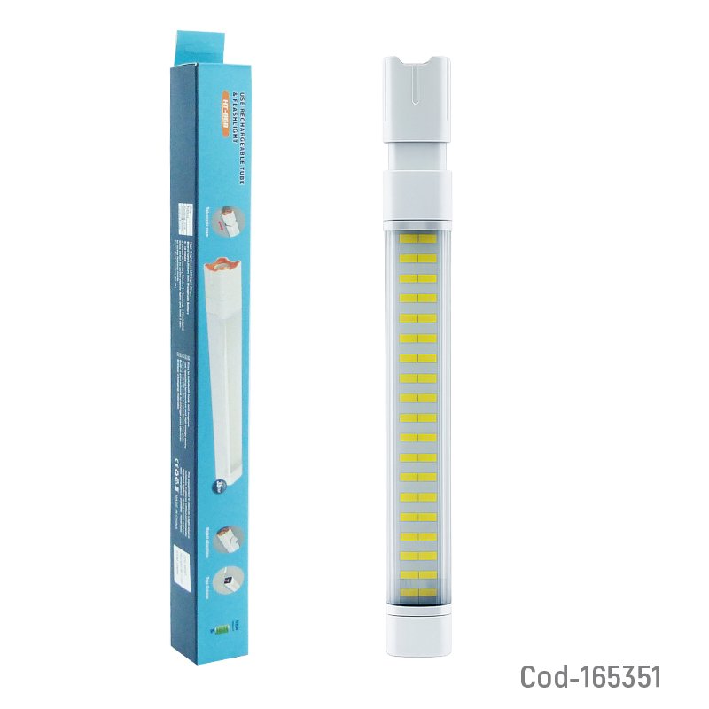 Lampara linterna con zoom de 1 mas 56 led de 35 cm recargable con iman. mayorista — imagen 4