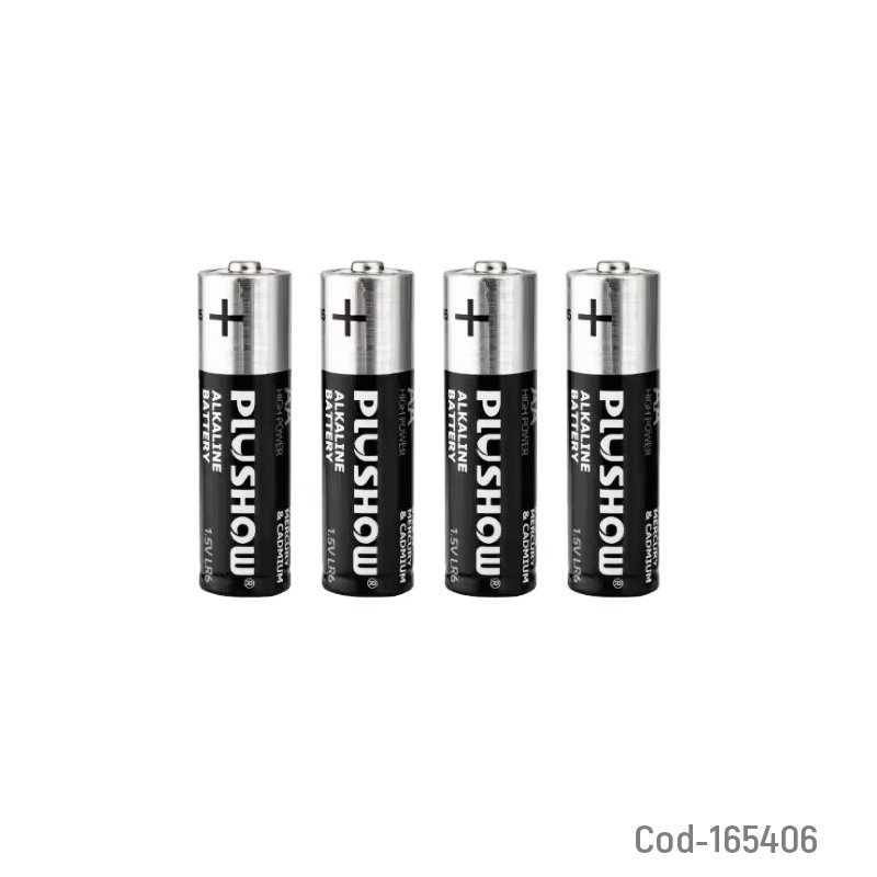 Pila marca plushow tipo aa set x 10 pares alkaline de 1.5 volt mayorista — imagen 2