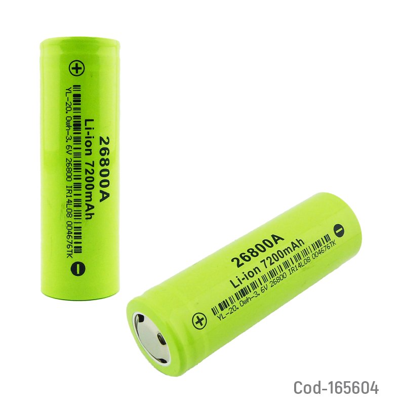 Pila plana modelo 26800 de 3.6 volt recargable a 7200 mah - pack de 10 unidades mayorista — imagen 2