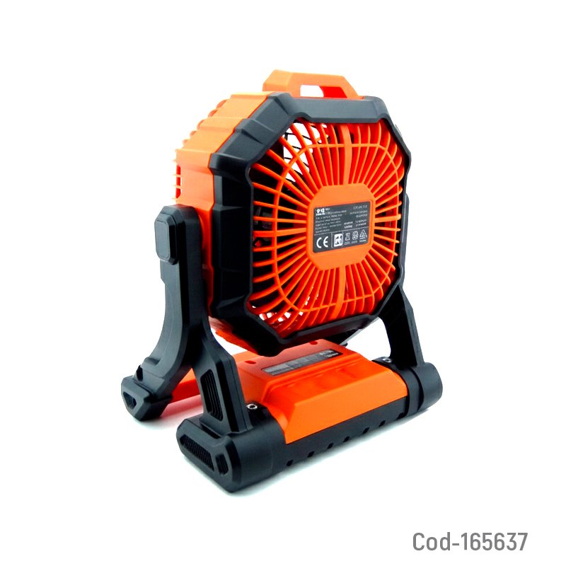 Ventilador solar portable marca jortan recargable modelo x30 con led y dimmer. mayorista — imagen 2