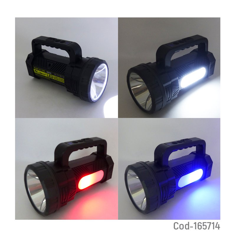 Foco busca camino led de 800 watt modelo xj-1005 con indicador de carga y recargable mayorista — imagen 3