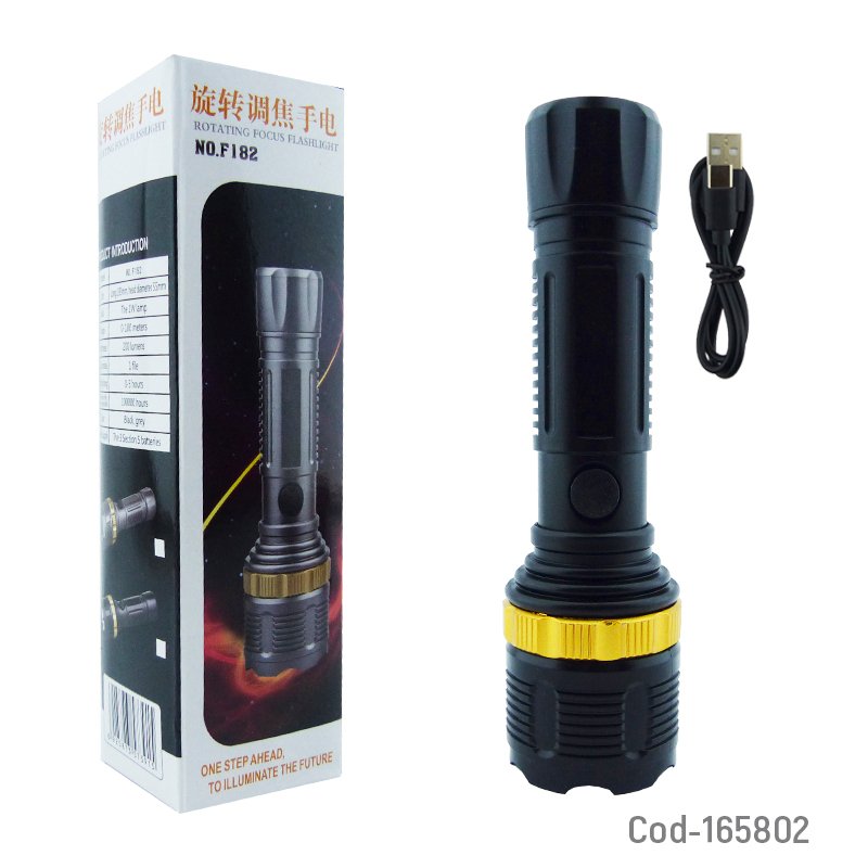 Linterna de 1 led con zoom modelo f182 puede usar pila tipo d o aa mayorista — imagen 5