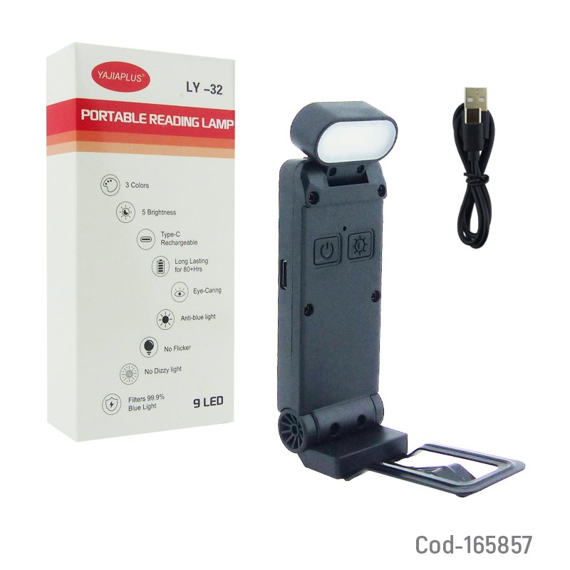 Lampara para leer modelo ly-32 con indicador de carga, recargable. - pack de 10 unidades mayorista — imagen 5