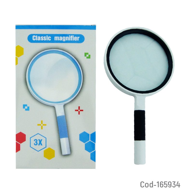 Lupa de 110 mm modelo th-80100 clasica con 3 x de aumento - pack de 10 unidades mayorista — imagen 2
