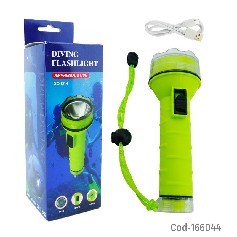 Linterna de buceo sumergible modelo xq-q14 recargable. mayorista — imagen 4