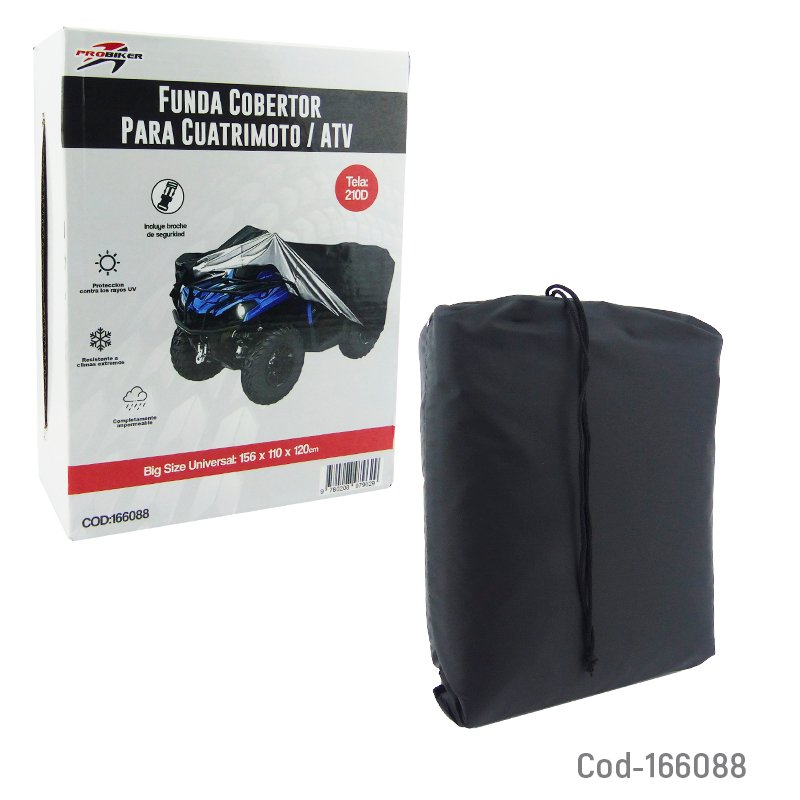 Funda cobertor para cuatrimoto o atv marca probiker impermiable mayorista — imagen 3