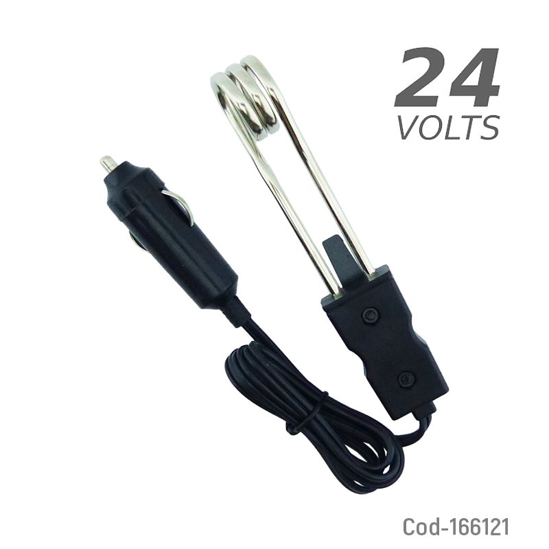 Calentador De Agua Por Inmersion Para Auto A 24 Volt. 13.5 cm x 2.5 cm x 2.6 cm por mayor en Chile