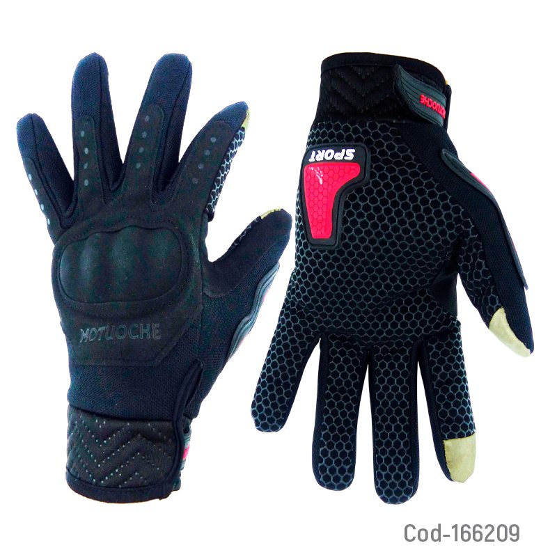 Guante Para Moto Marca MOTUOCHE Modelo V-96 Touch Con Proteccion. Variedad De Colores por mayor en Chile