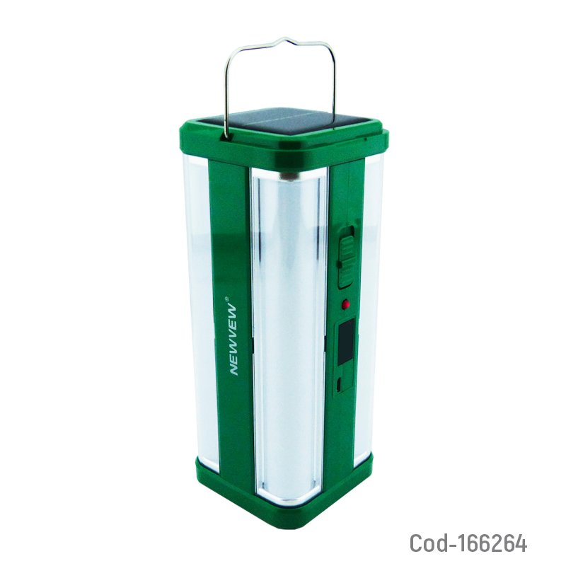 Lampara solar led de 4 tubos modelo nv-y12 marca newvew recargable. mayorista — imagen 2