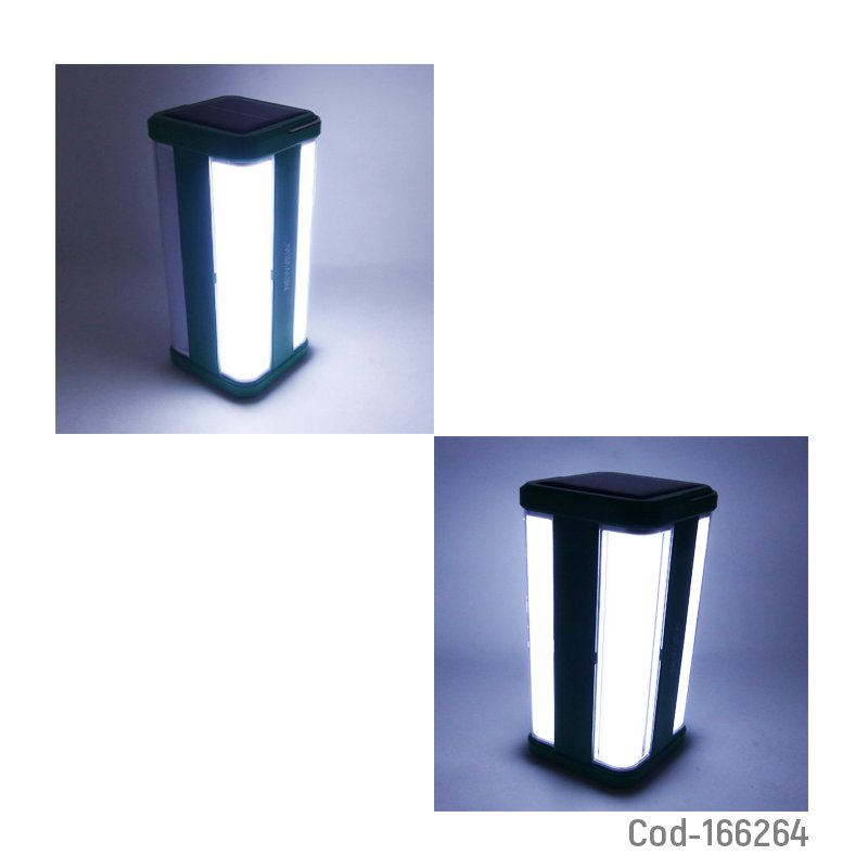 Lampara solar led de 4 tubos modelo nv-y12 marca newvew recargable. mayorista — imagen 3