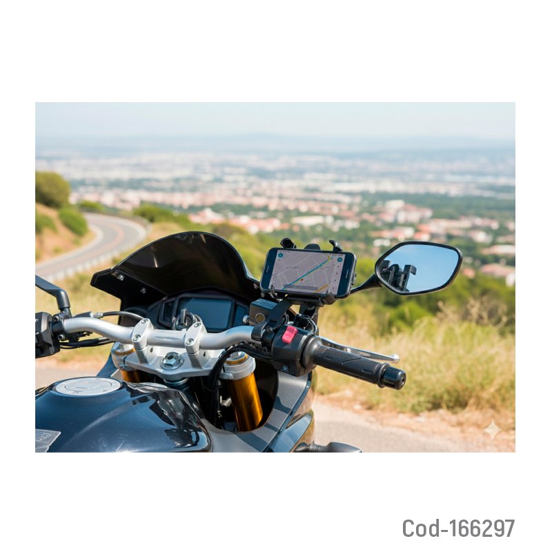Porta smartphone para moto marca probiker modelo pro-b5c con usb de 3.1 amp, para brazo de espejo retrovisor. mayorista — imagen 3