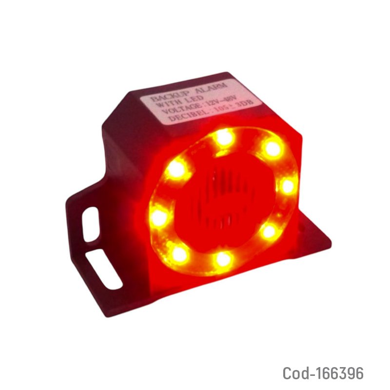 Alarma de retroceso con luz led a 12 o 24 volt para auto o camion mayorista — imagen 3