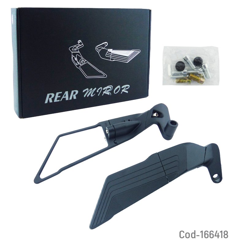 Espejo para moto deportiva universal modelo 602 tipo aleron mayorista — imagen 3