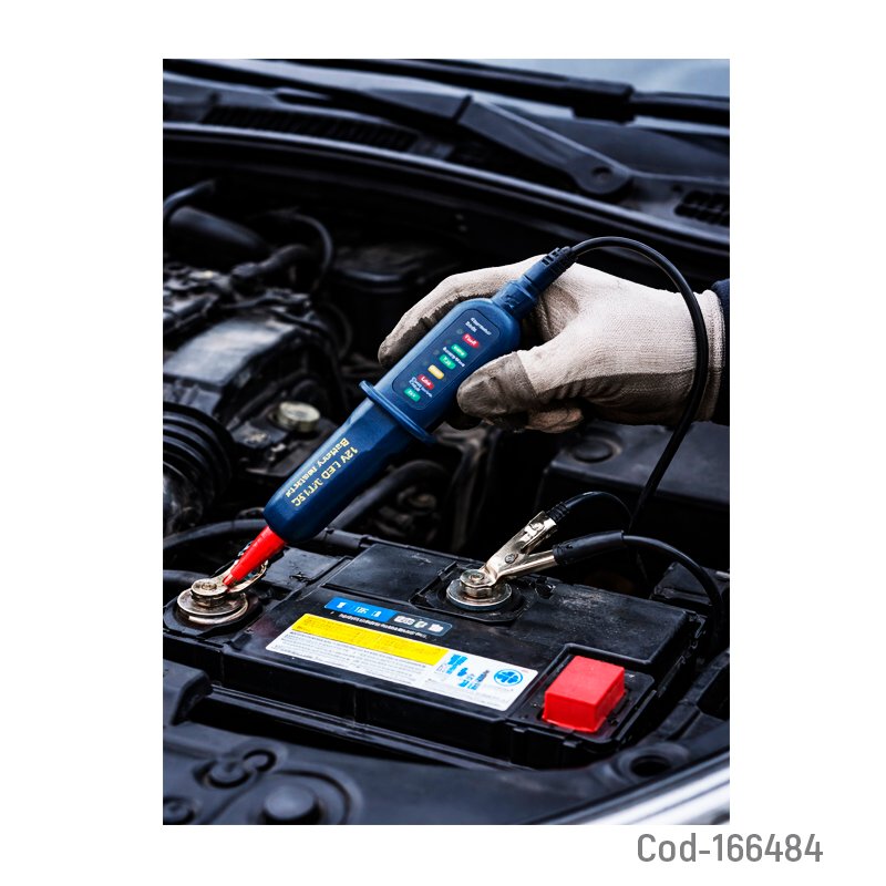 Tester para bateria 12 volt para auto o moto modelo vt15c mayorista — imagen 3