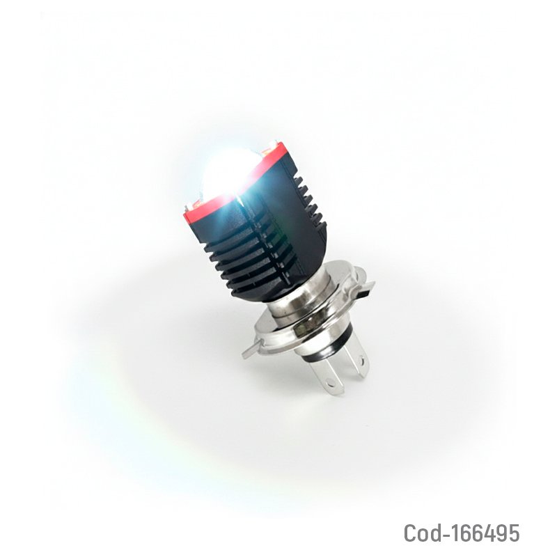 Ampolleta led para moto modelo h-4 de 30 watt, duo color y 12 a 80 volt. mayorista — imagen 2