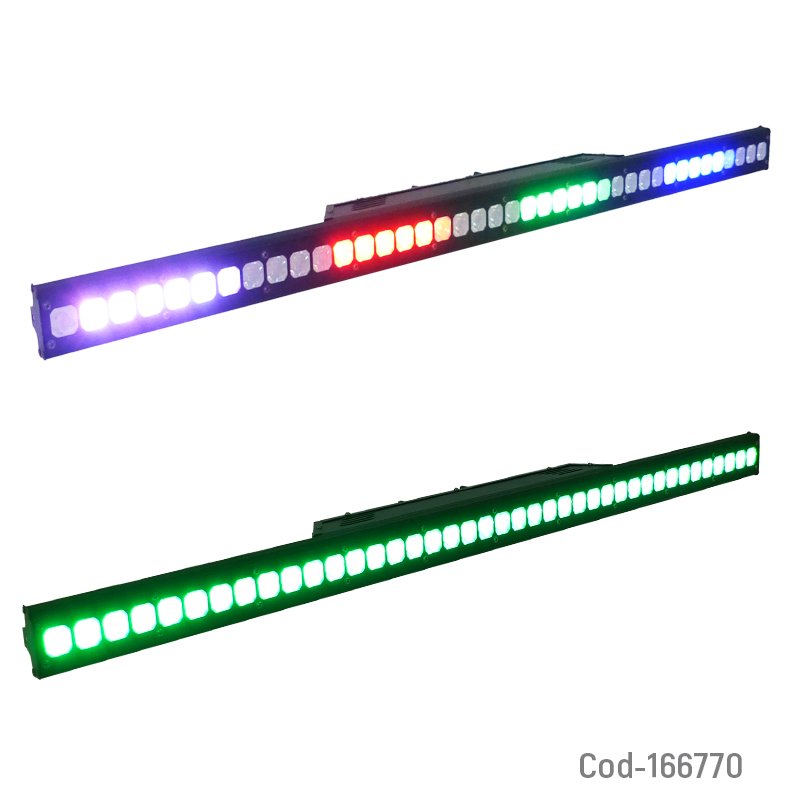 Barra de luz led rgb con 40 led en aluminio, longitud 1 mts mayorista — imagen 3