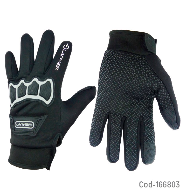 Guante Para Moto Marca LANYIER Modelo R49 Con Proteccion Y Touch Antideslizante por mayor en Chile