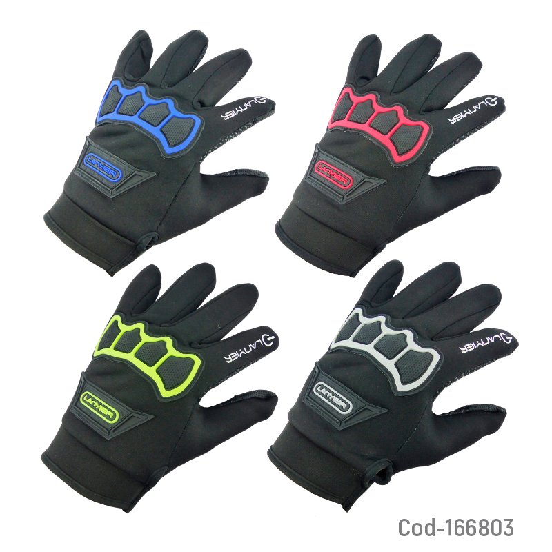 Guante para moto marca lanyier modelo r49 con proteccion y touch antideslizante mayorista — imagen 2