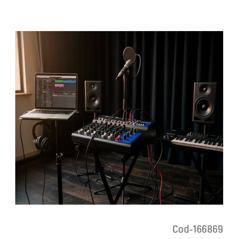 Consola mezcladora mixer de sonido portatil de 7 canales con bluetooth y usb mayorista — imagen 3