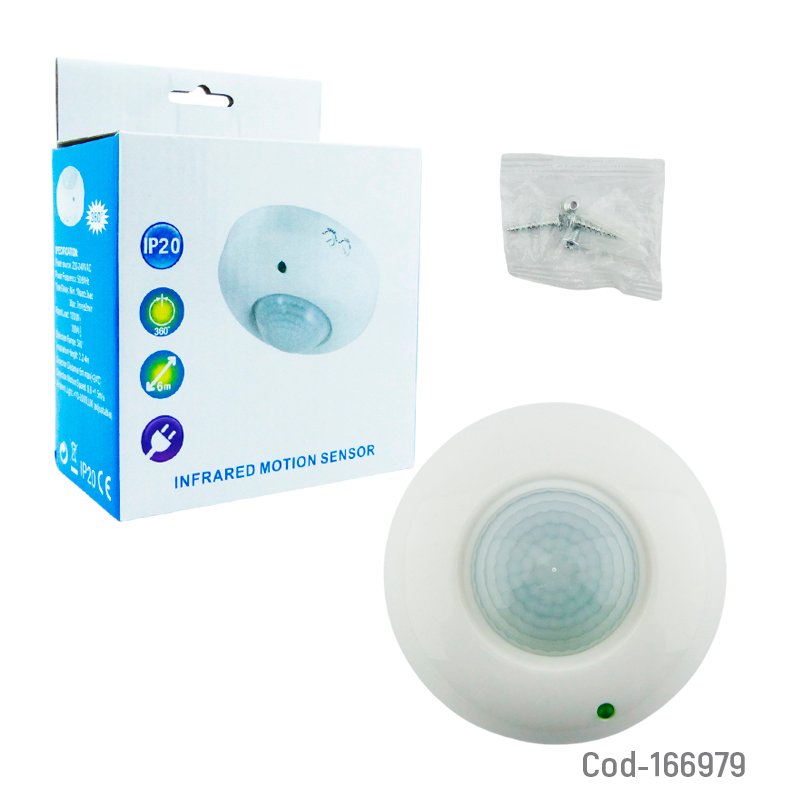 Sensor de movimiento infrarrojo para techo o pared de 360 grados mayorista — imagen 3