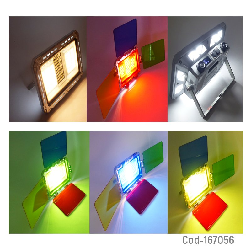 Foco led rgb con iman para fotografia, recargable mayorista — imagen 3
