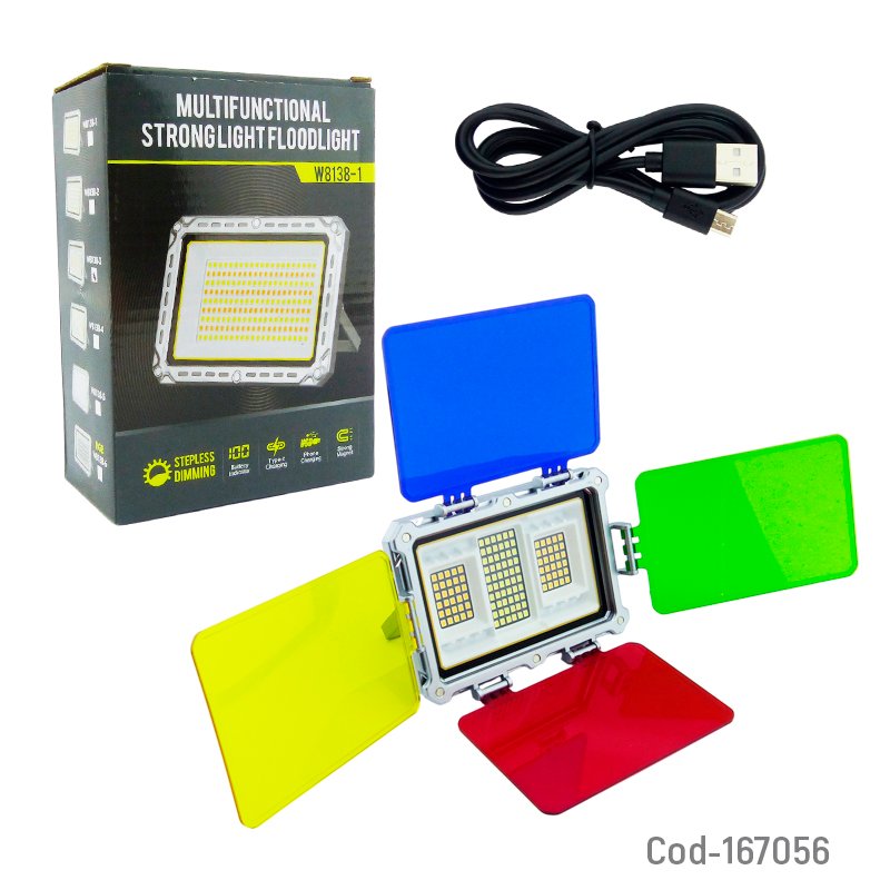 Foco led rgb con iman para fotografia, recargable mayorista — imagen 4
