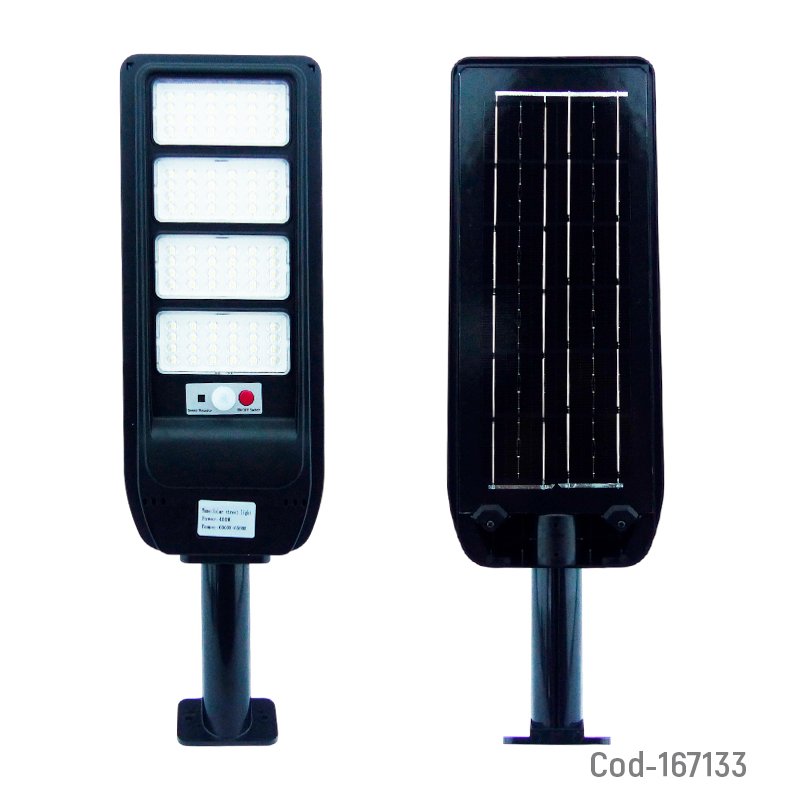 Foco con brazo solar de 400 watt modelo lh-99 de 96 led en 4 placas con control remoto y sensor mayorista — imagen 2