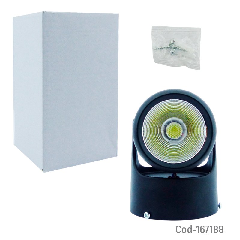 Foco led de 12 watt spot de luz blanca a 6500k dirigible para cielo o muro mayorista — imagen 5