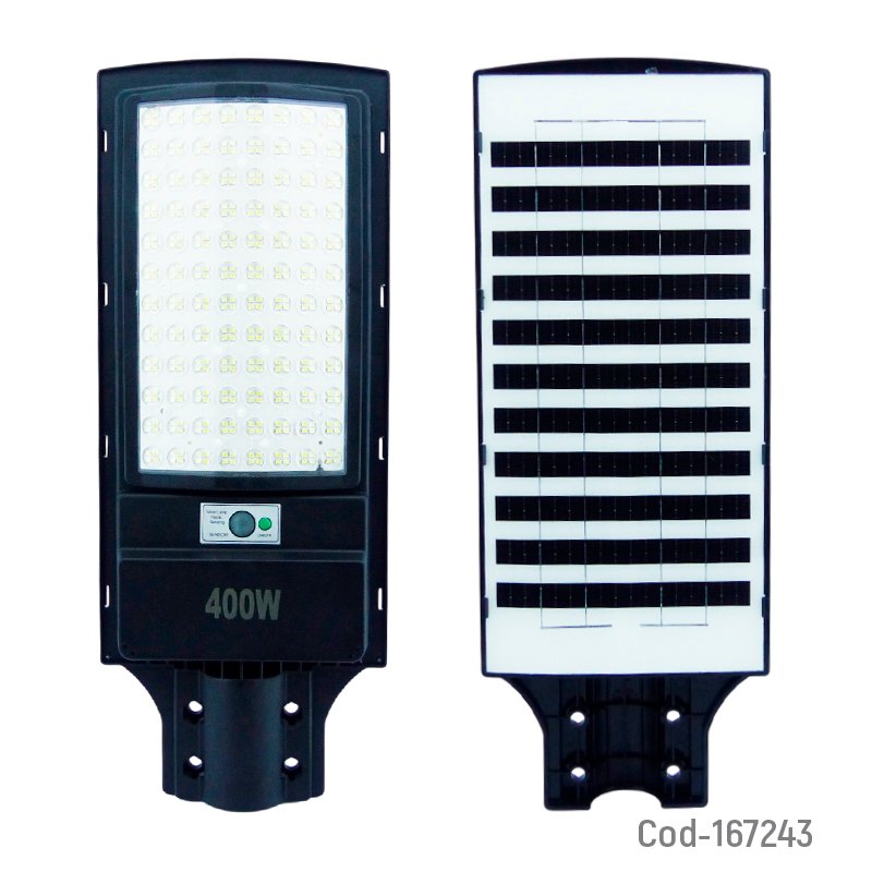 Foco para poste solar de 400 watt, 384 led en 1 placa con sensor y control remoto mayorista — imagen 2