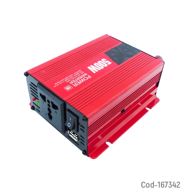 Inversor de voltaje para auto 12 volt con usb de 500 watt mayorista — imagen 2